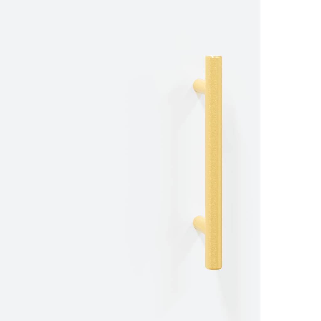 Credenza alta bianca 69,5x31x115 cm in derivati ​​del legno
