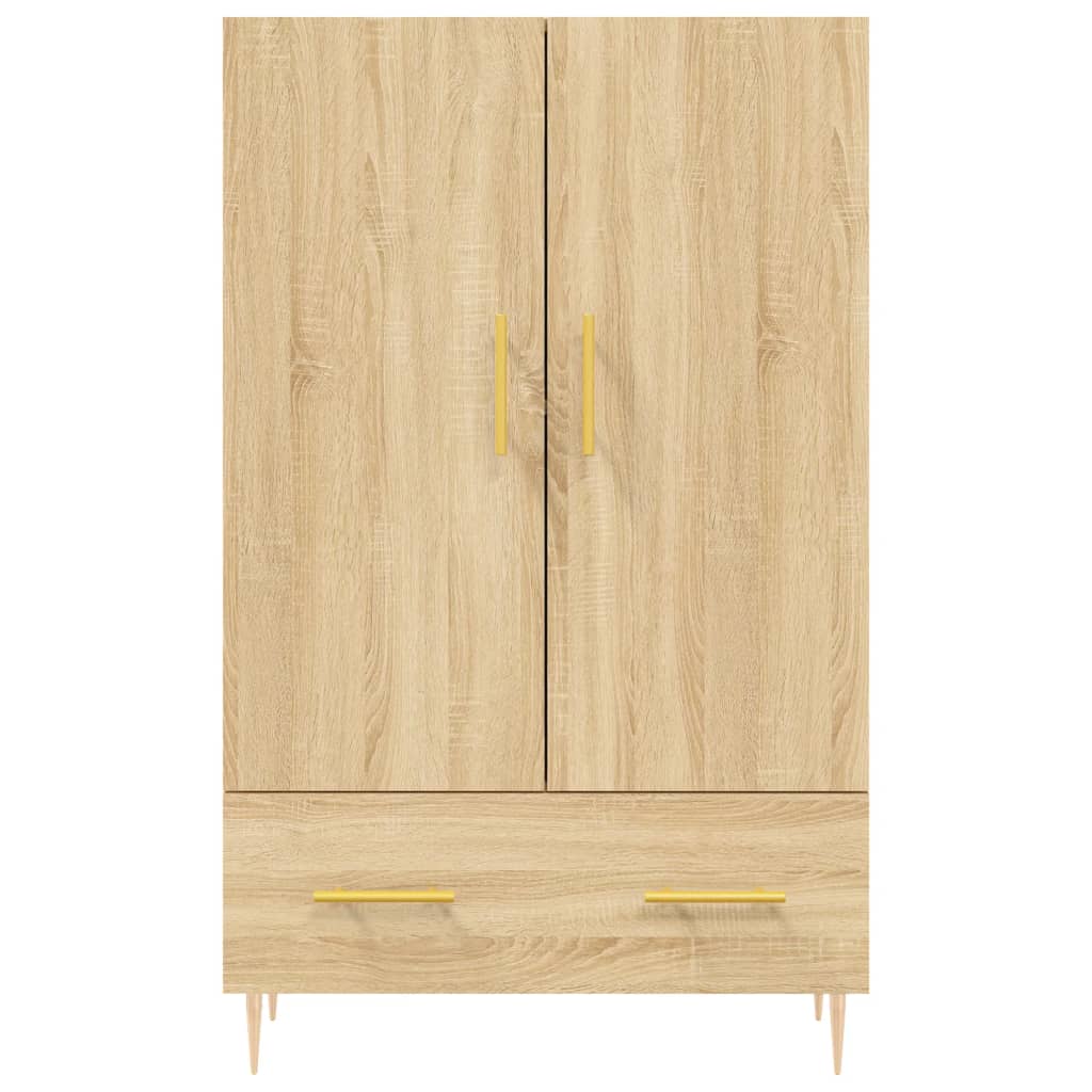 Buffet haut chêne sonoma 69,5x31x115 cm bois d'ingénierie