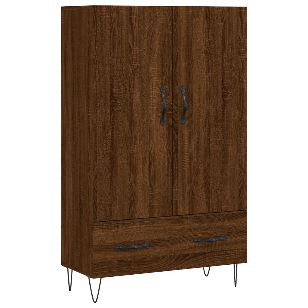 Hochbraunes Eichenbuffet 69,5x31x115 cm Ingenieurholz Holz