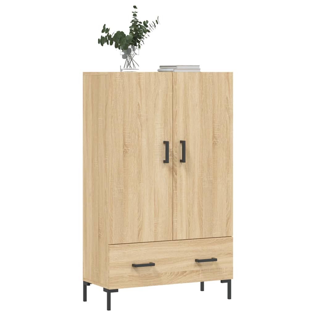 Credenza alta in rovere Sonoma 69,5x31x115 cm in multistrato