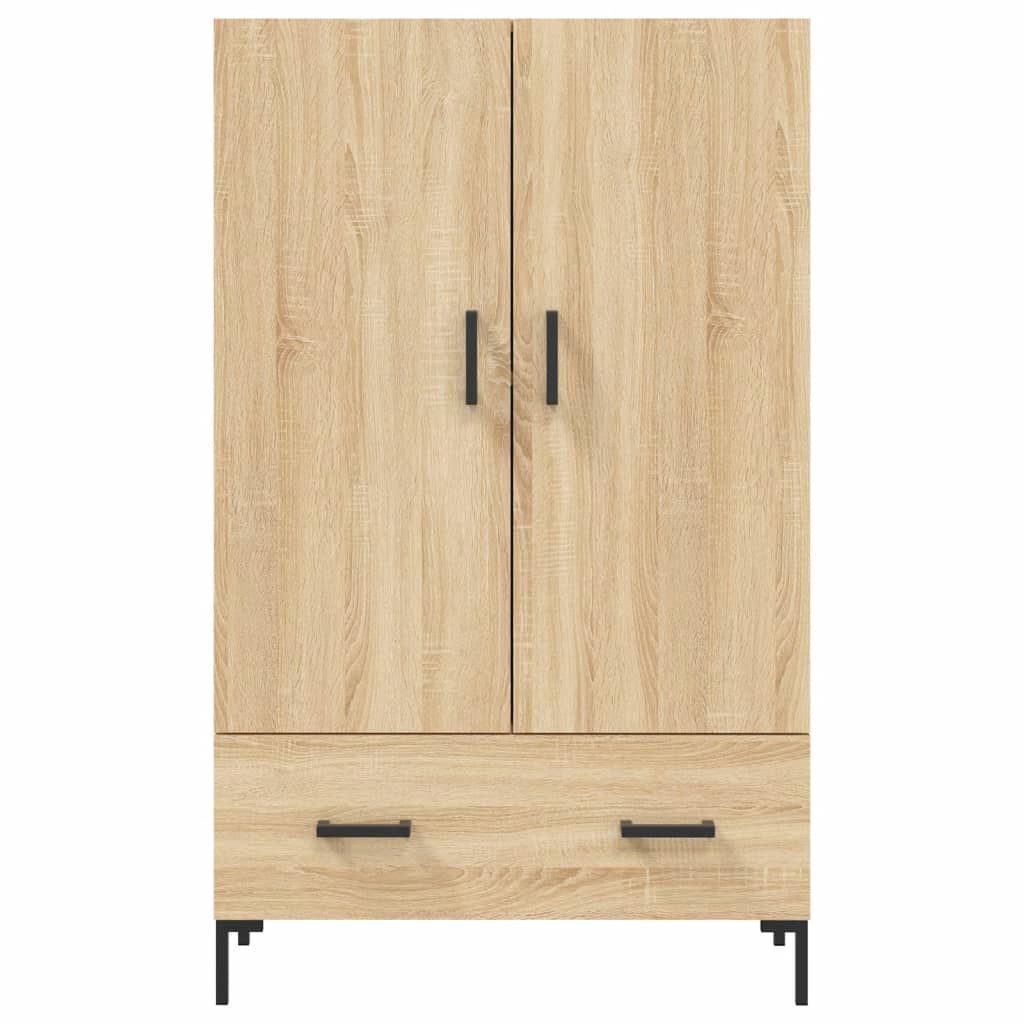 Buffet haut chêne sonoma 69,5x31x115 cm bois d'ingénierie