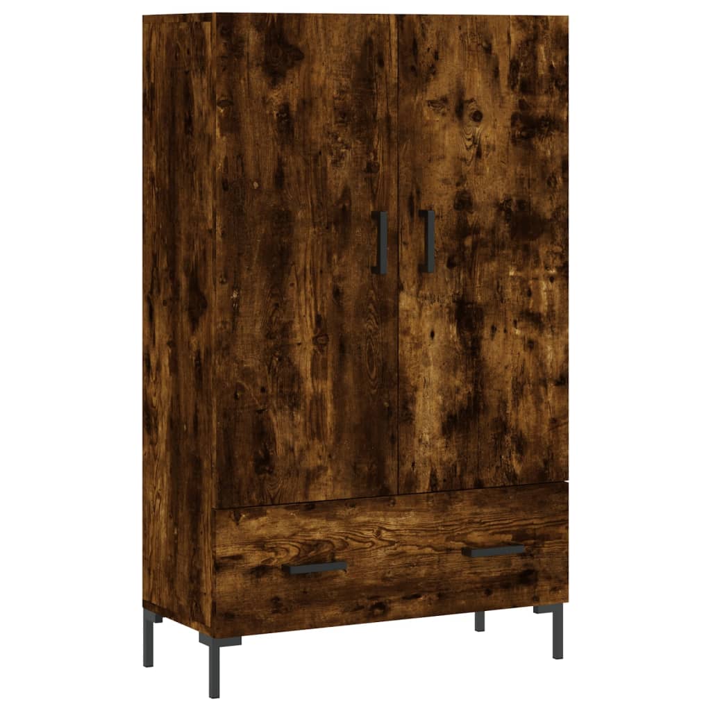 Smoked oak upper buffet 69.5x31x115 cm Engineering wood