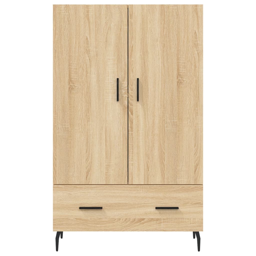 Buffet haut chêne sonoma 69,5x31x115 cm bois d'ingénierie