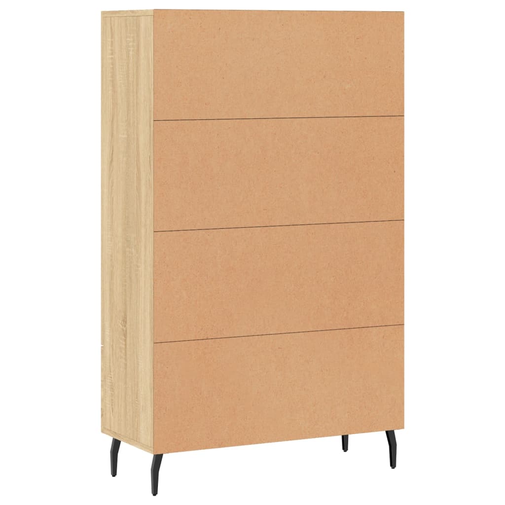 Credenza alta in rovere Sonoma 69,5x31x115 cm in multistrato