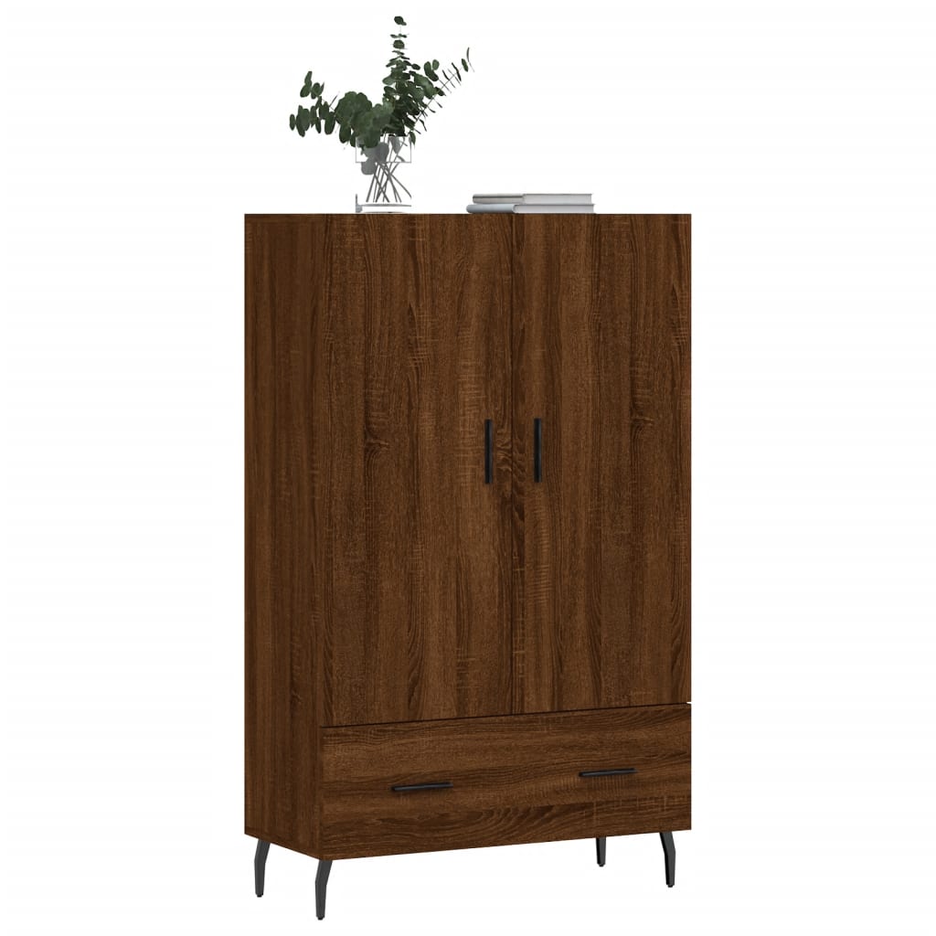 Hochbraunes Eichenbuffet 69,5x31x115 cm Ingenieurholz Holz