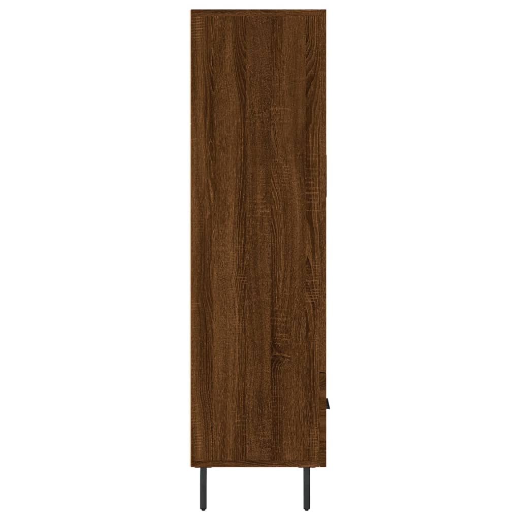 Hochbraunes Eichenbuffet 69,5x31x115 cm Ingenieurholz Holz