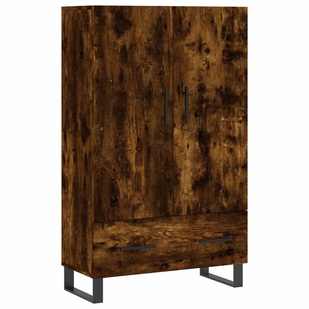 Credenza alta in rovere affumicato 69,5x31x115 cm in multistrato