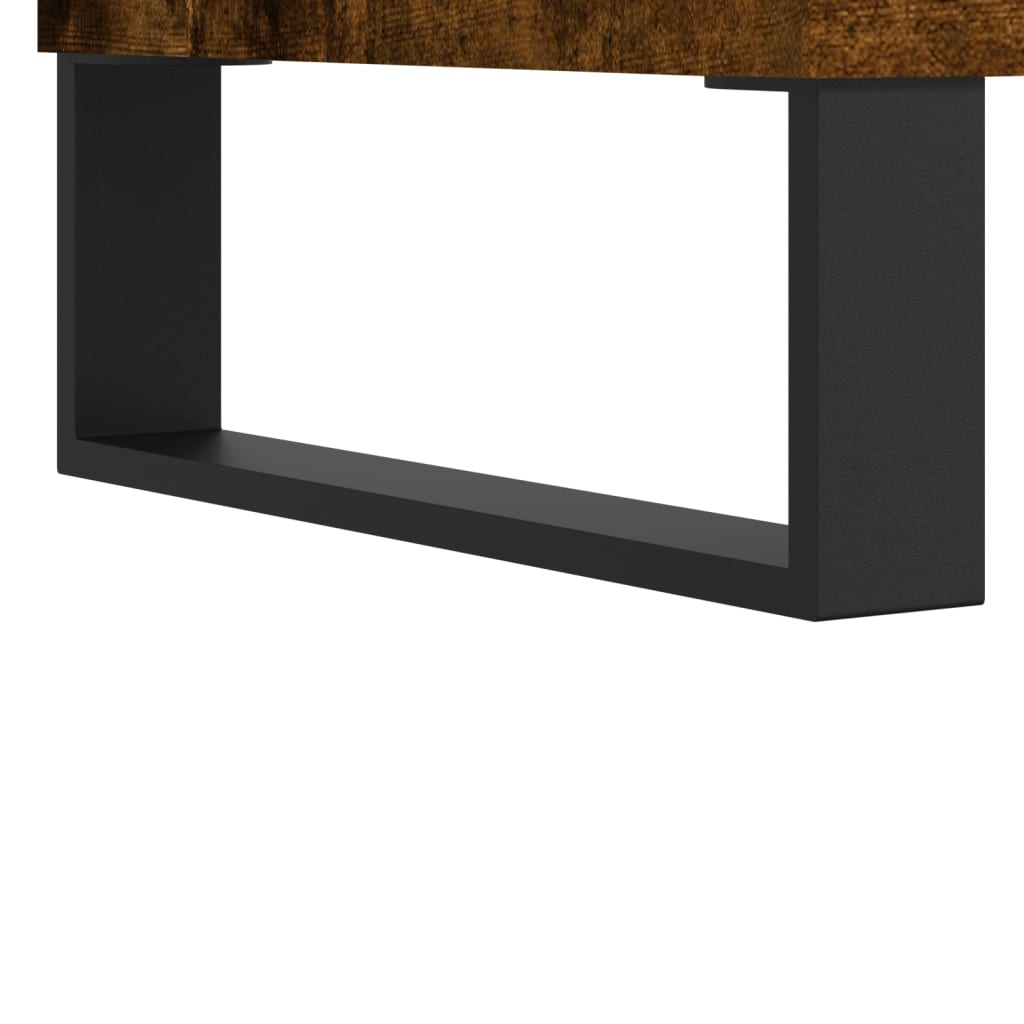 Credenza alta in rovere affumicato 69,5x31x115 cm in multistrato