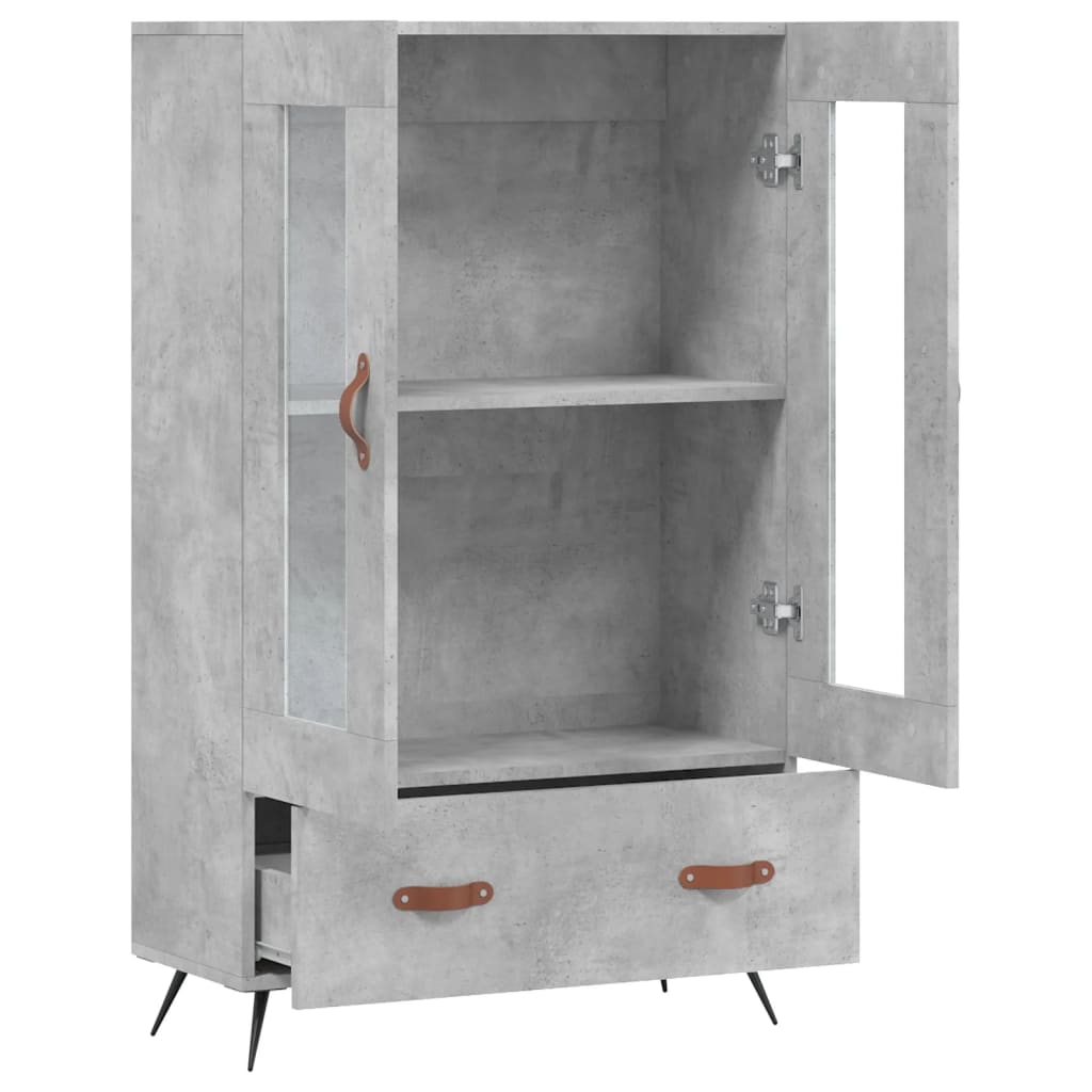 Concrete gray buffet 69.5x31x115 cm Engineering wood