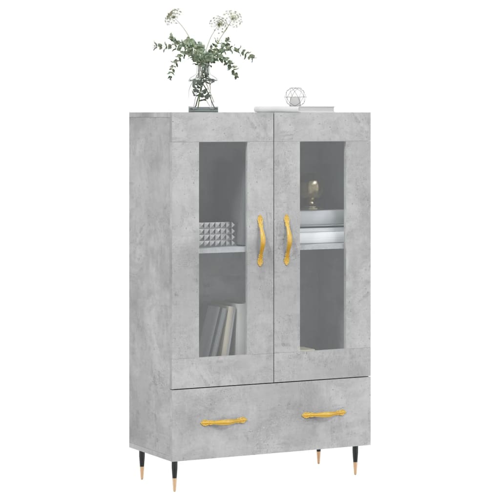 Concrete gray buffet 69.5x31x115 cm Engineering wood