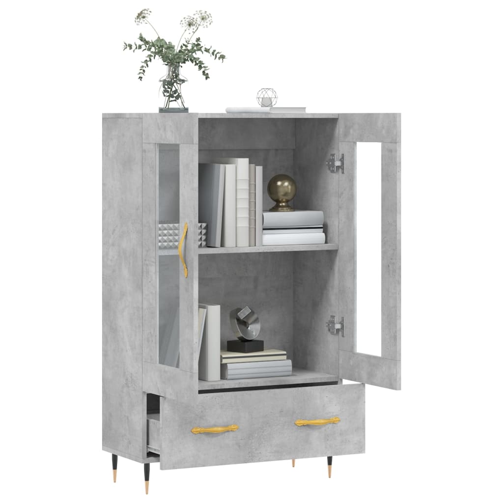 Concrete gray buffet 69.5x31x115 cm Engineering wood