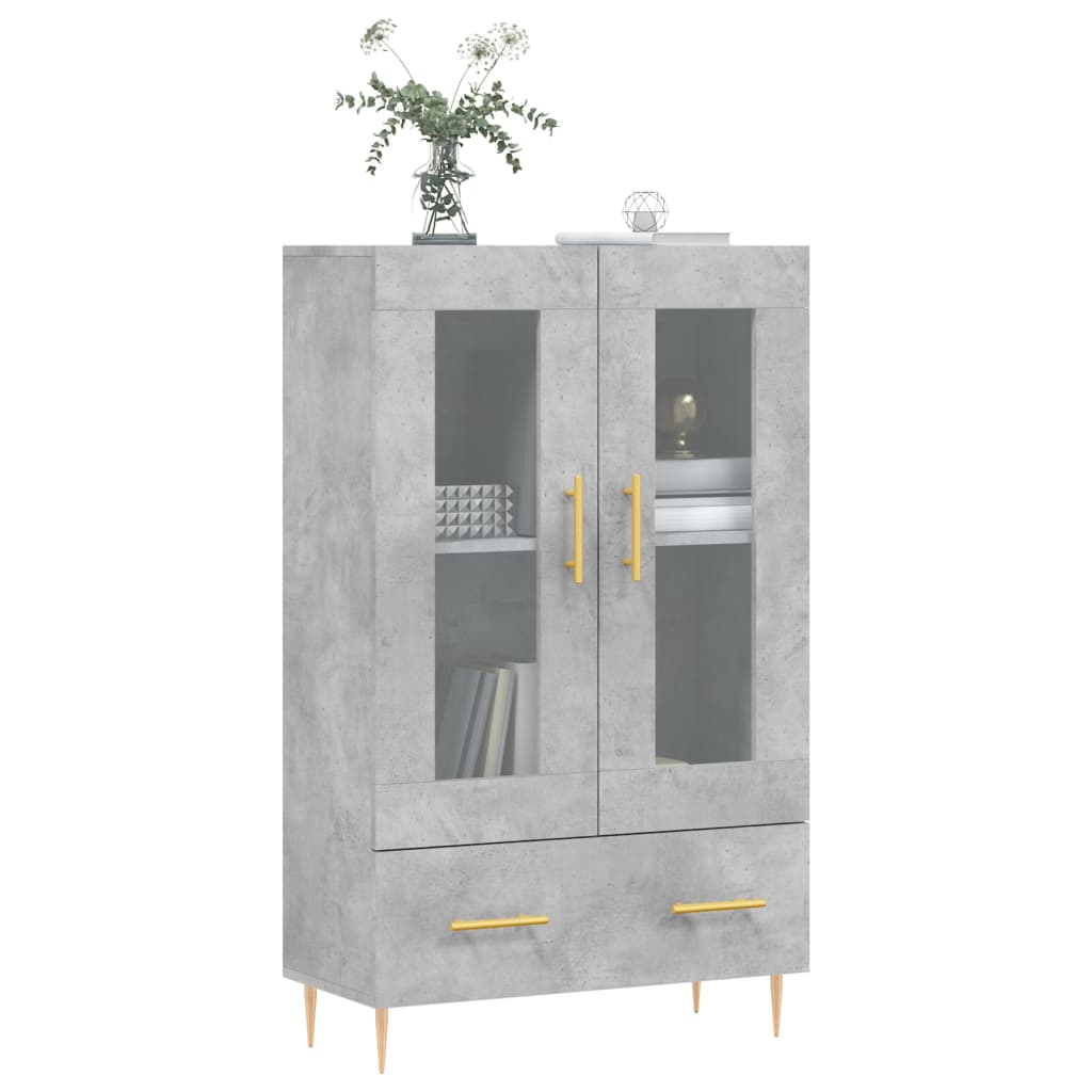 Concrete gray buffet 69.5x31x115 cm Engineering wood