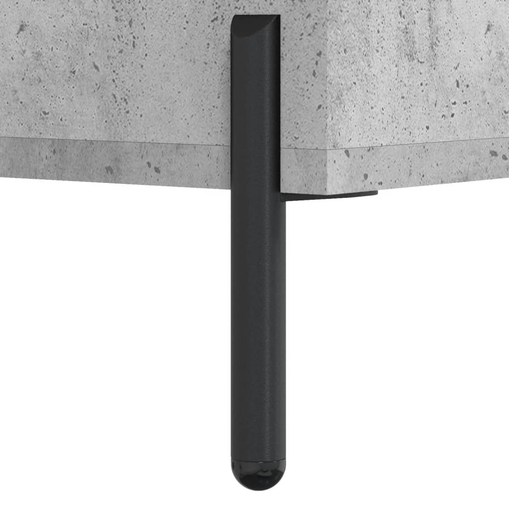 Credenza alta grigio cemento 69,5x31x115 cm in derivati ​​del legno