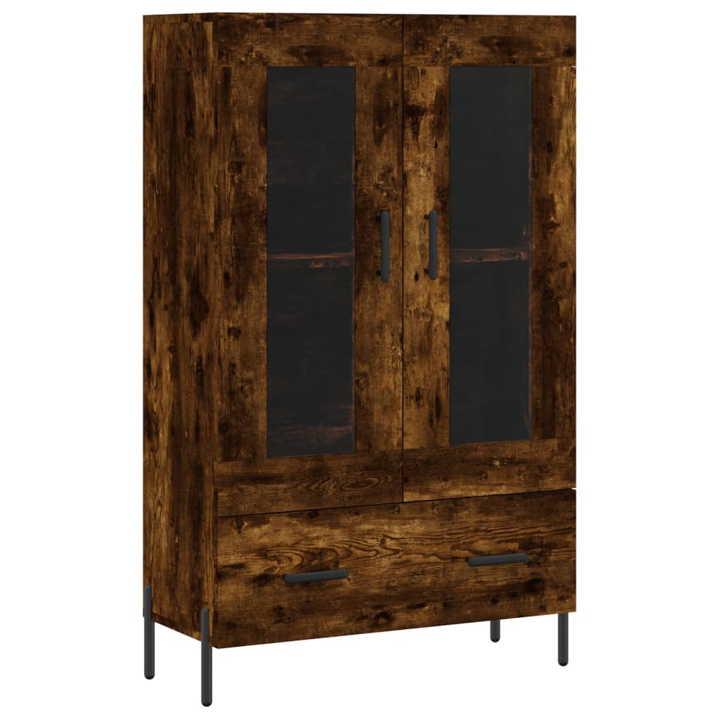 Räucherte Eiche oberes Buffet 69.5x31x115 cm Ingenieurholz Holz