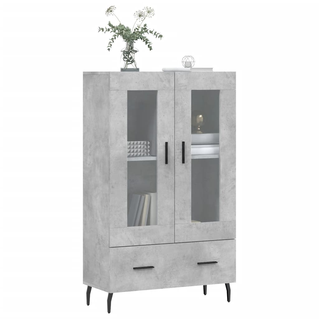 Concrete gray buffet 69.5x31x115 cm Engineering wood