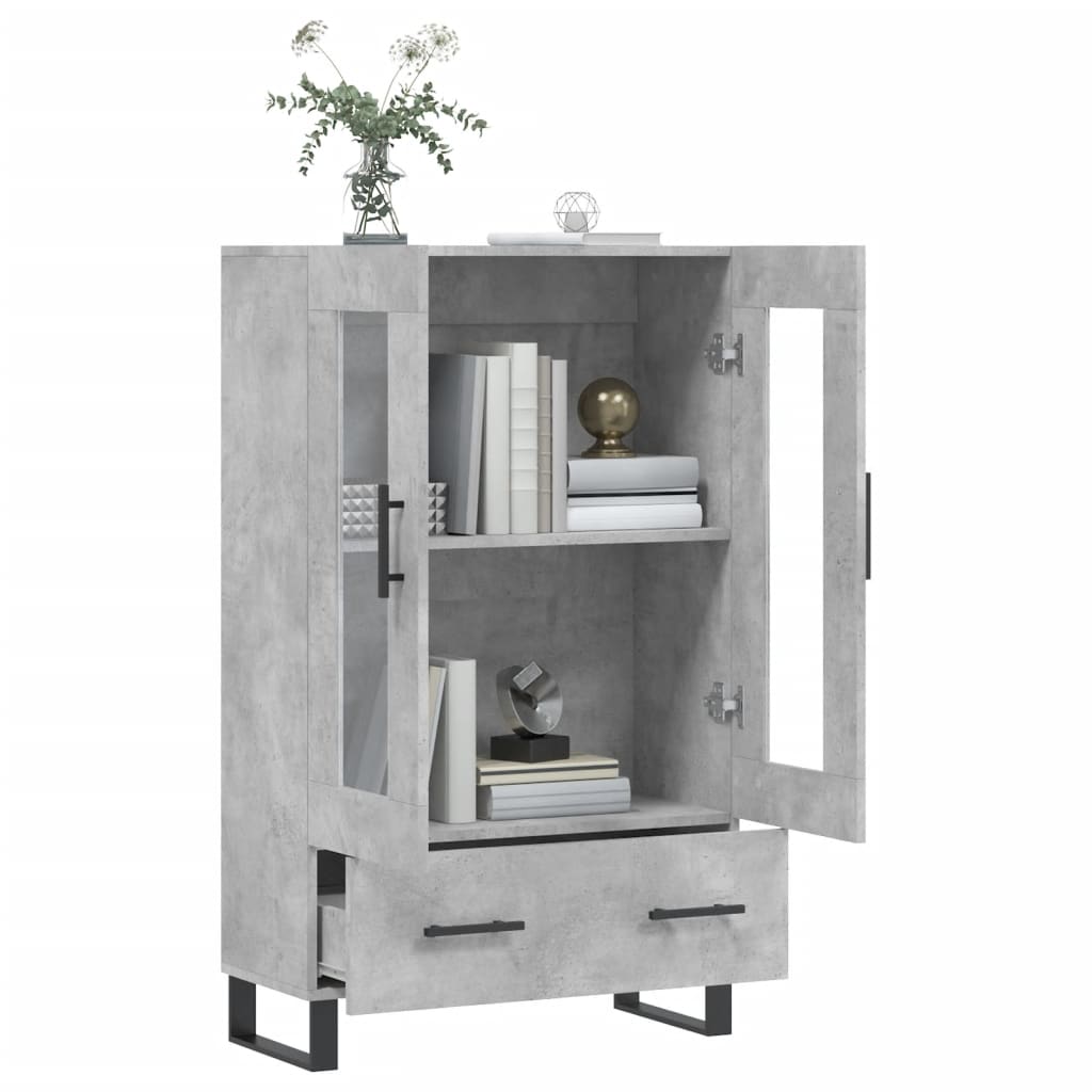 Concrete gray buffet 69.5x31x115 cm Engineering wood