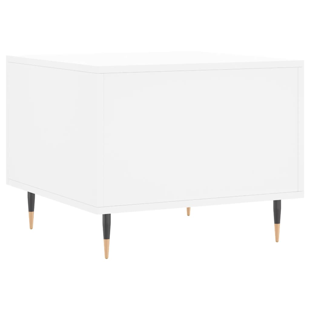 White coffee table 50x50x40 cm engineering wood
