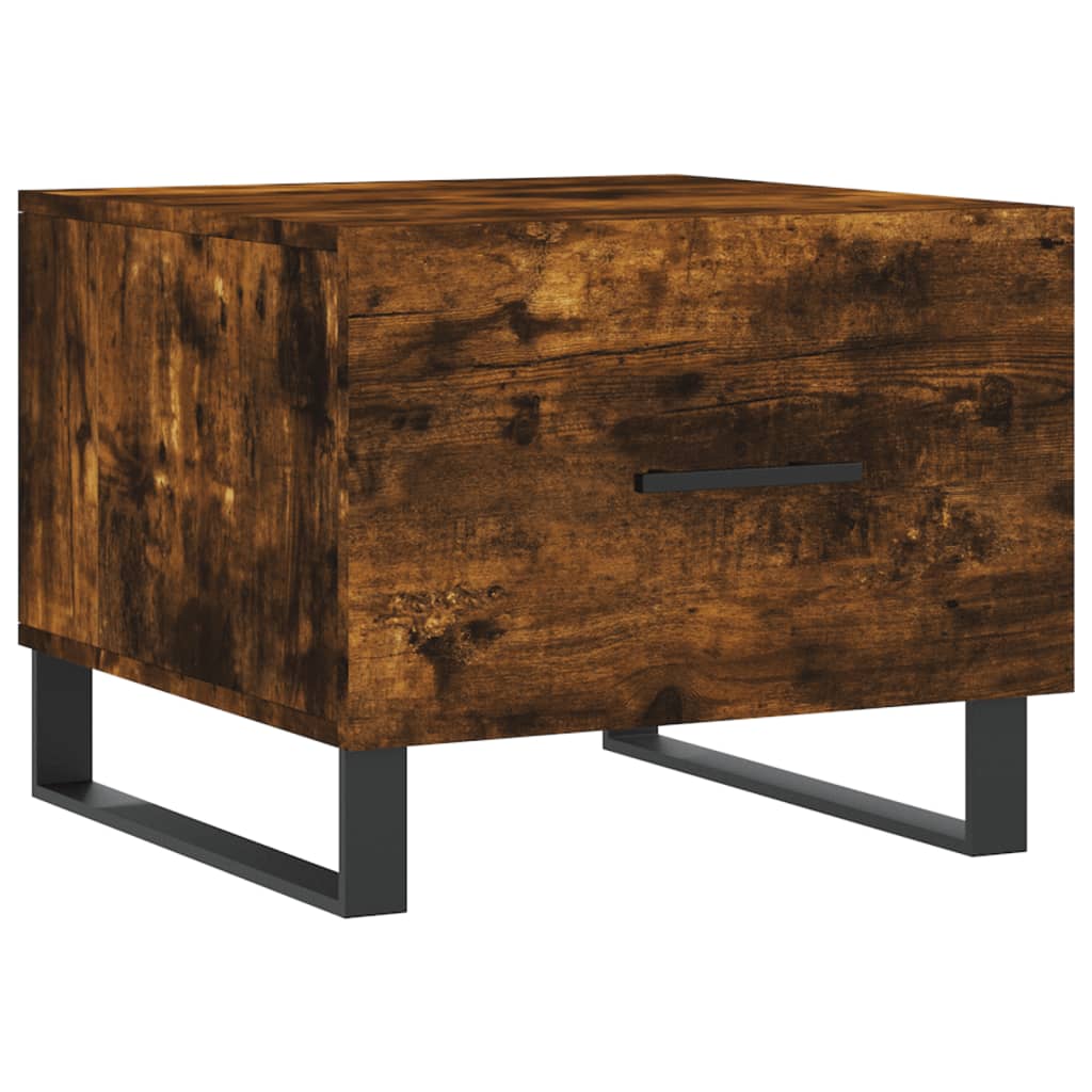 Smoked oak coffee table 50x50x40 cm engineering wood