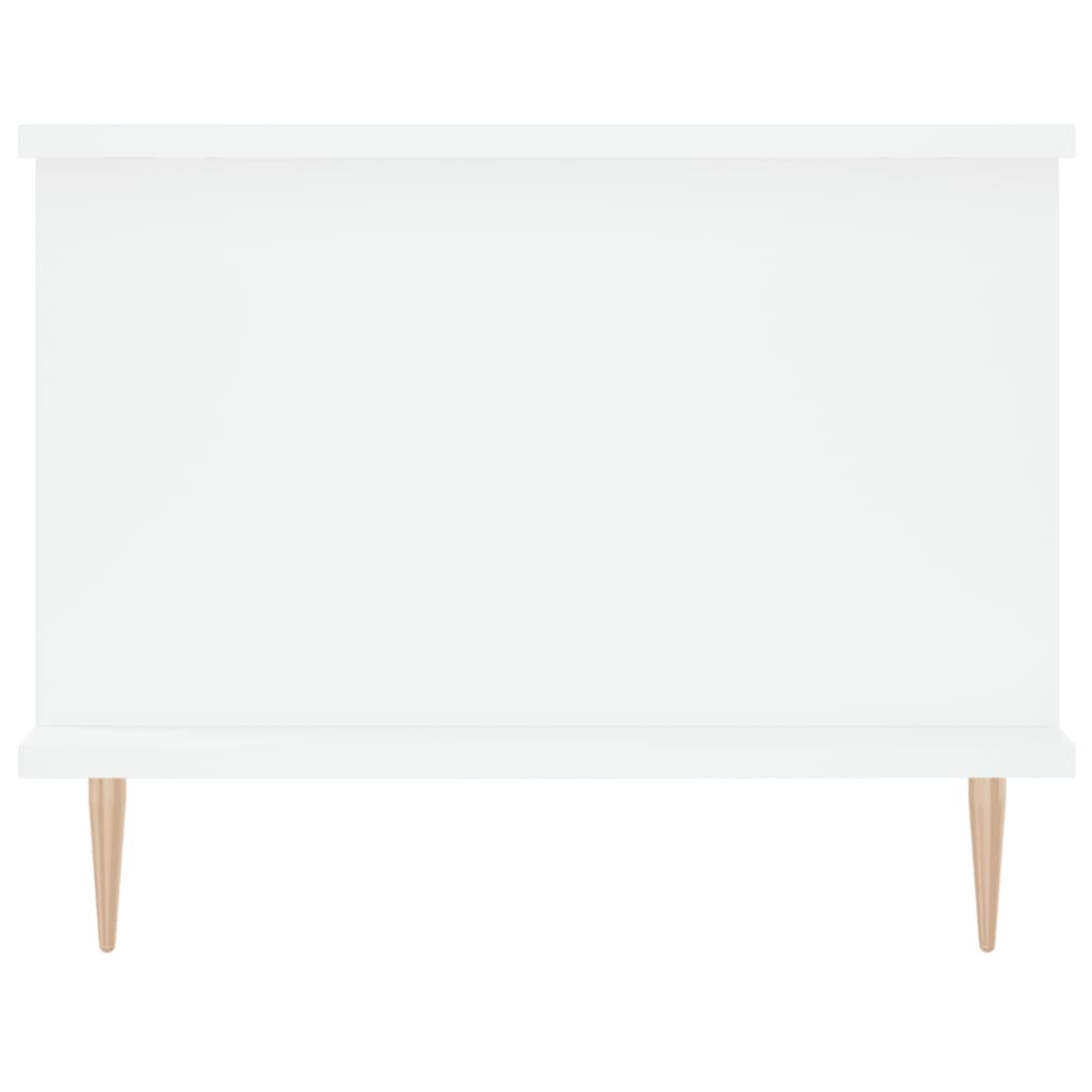 White coffee table 90x50x40 cm engineering wood