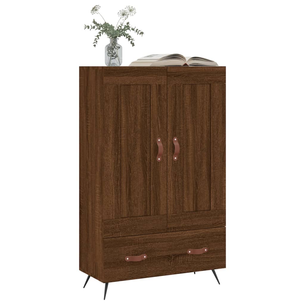 Hochbraunes Eichenbuffet 69,5x31x115 cm Ingenieurholz Holz