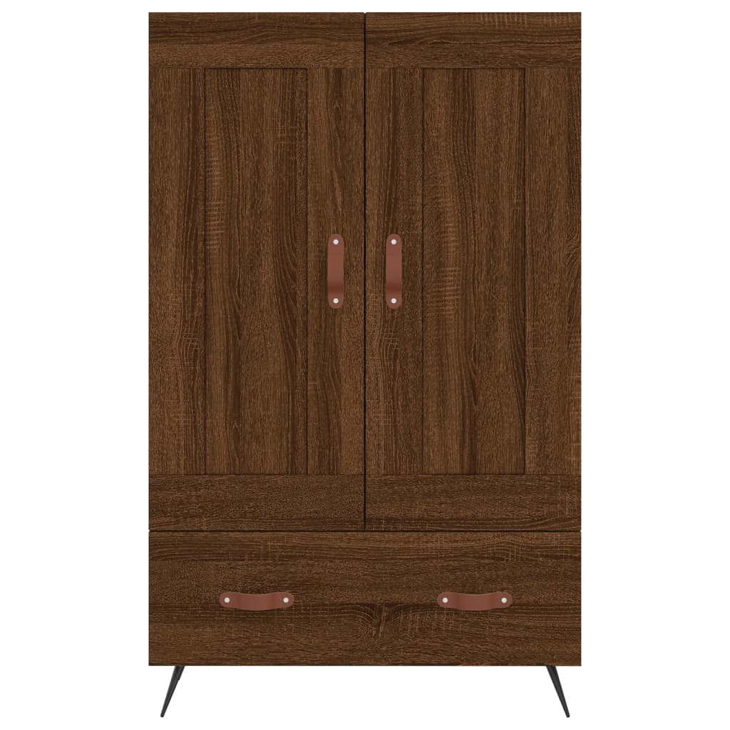 High brown oak buffet 69.5x31x115 cm Engineering wood