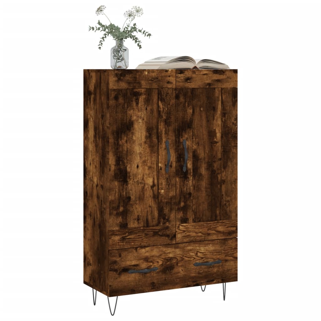 Räucherte Eiche oberes Buffet 69.5x31x115 cm Ingenieurholz Holz