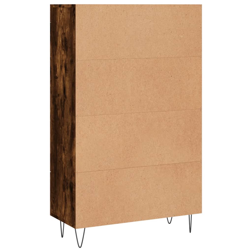 Credenza alta in rovere affumicato 69,5x31x115 cm in multistrato