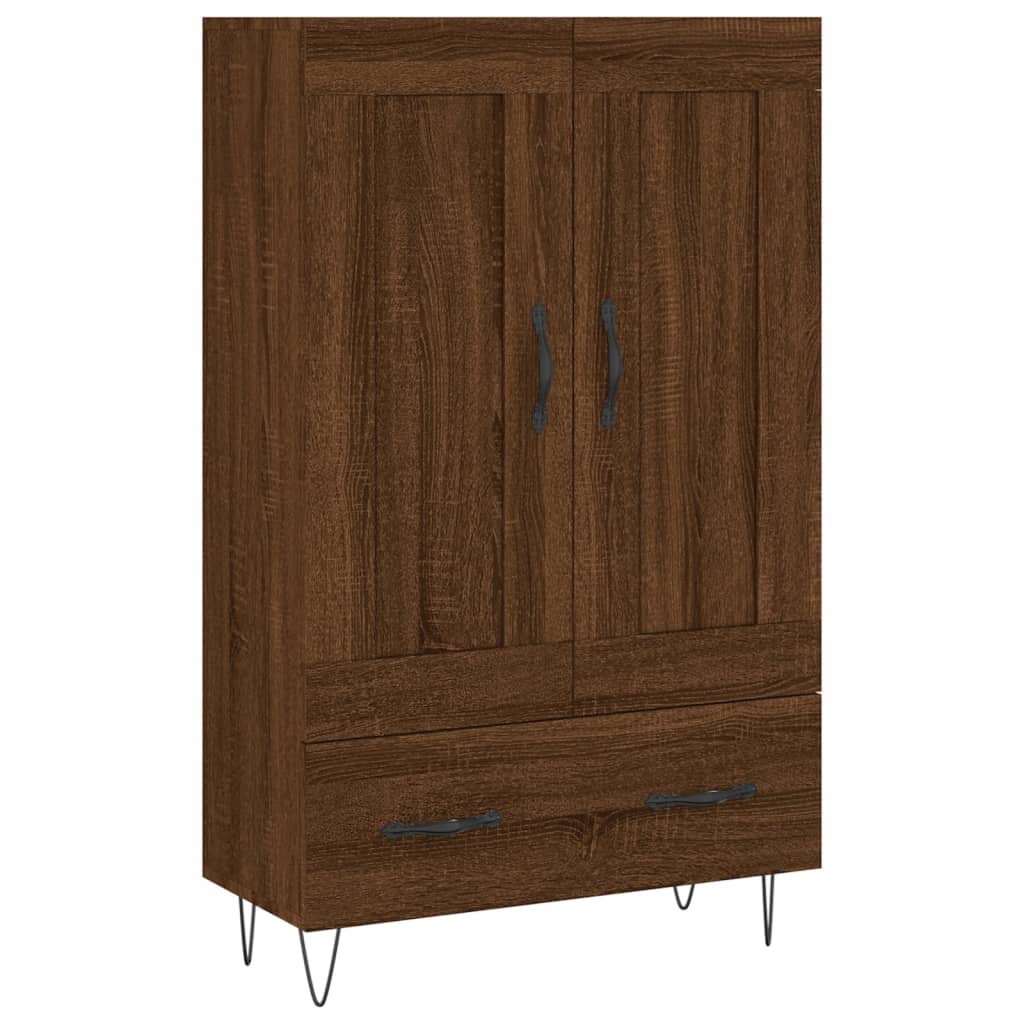 Hochbraunes Eichenbuffet 69,5x31x115 cm Ingenieurholz Holz