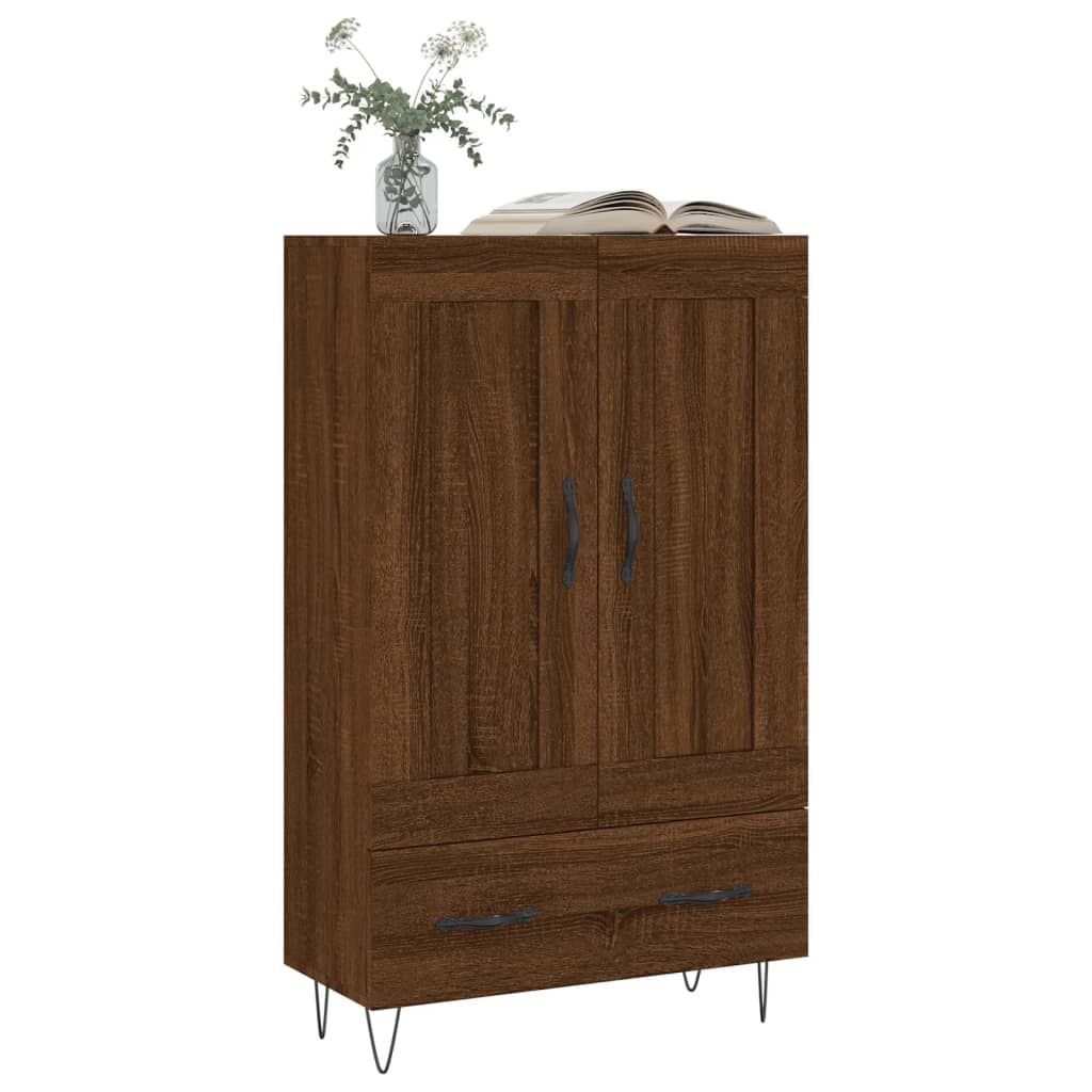 Hochbraunes Eichenbuffet 69,5x31x115 cm Ingenieurholz Holz