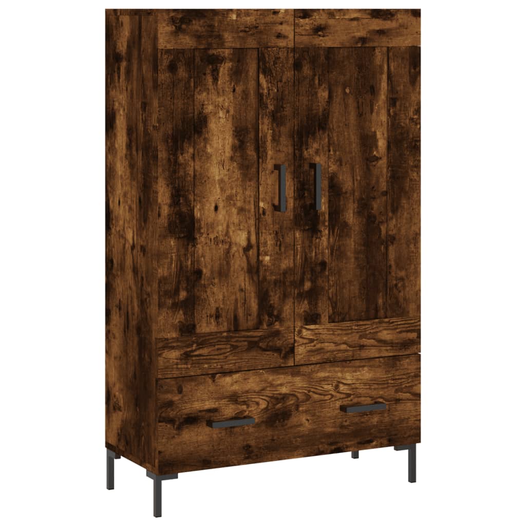 Räucherte Eiche oberes Buffet 69.5x31x115 cm Ingenieurholz Holz