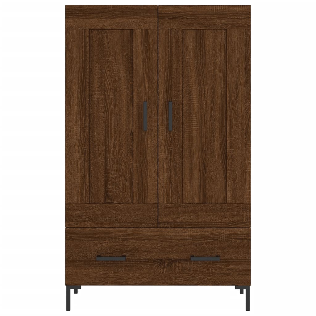 High brown oak buffet 69.5x31x115 cm Engineering wood