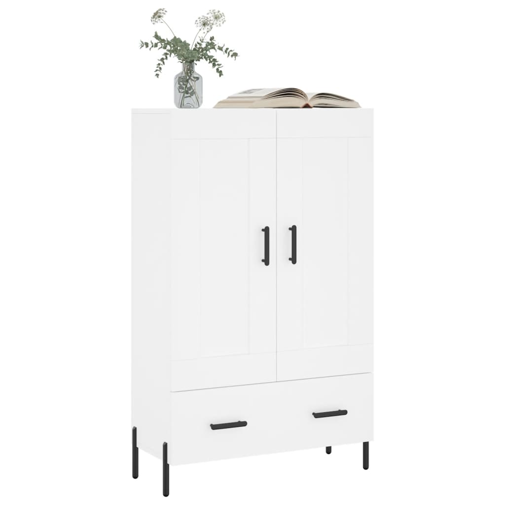 Alevato buffet bianco 69.5x31x115 cm legno di ingegneria