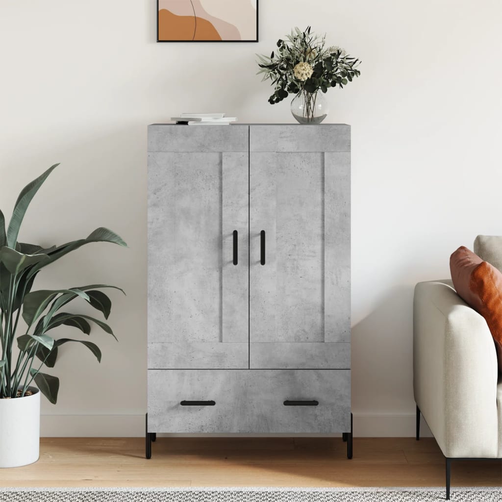 Concrete gray buffet 69.5x31x115 cm Engineering wood