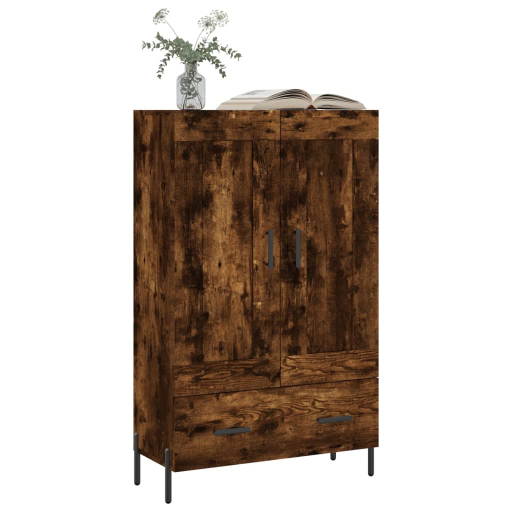 Räucherte Eiche oberes Buffet 69.5x31x115 cm Ingenieurholz Holz