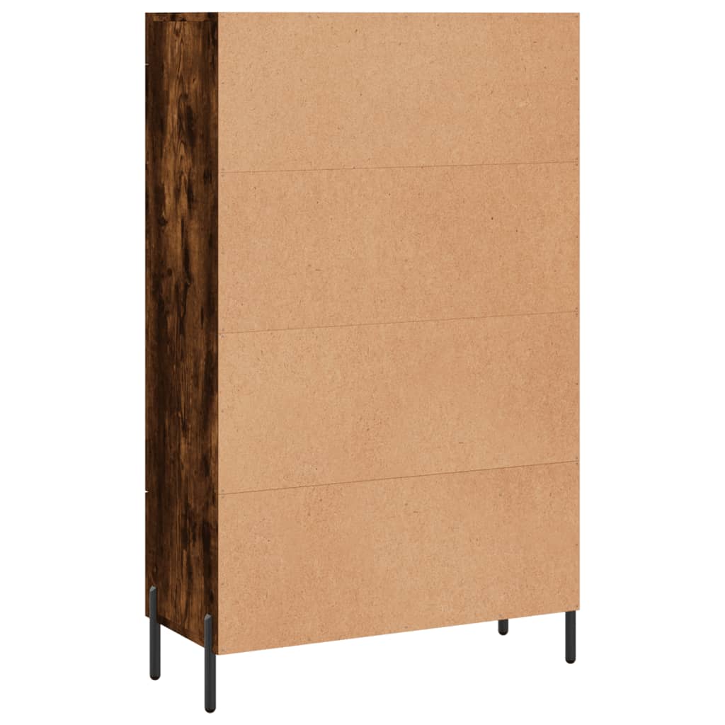 Credenza alta in rovere affumicato 69,5x31x115 cm in multistrato