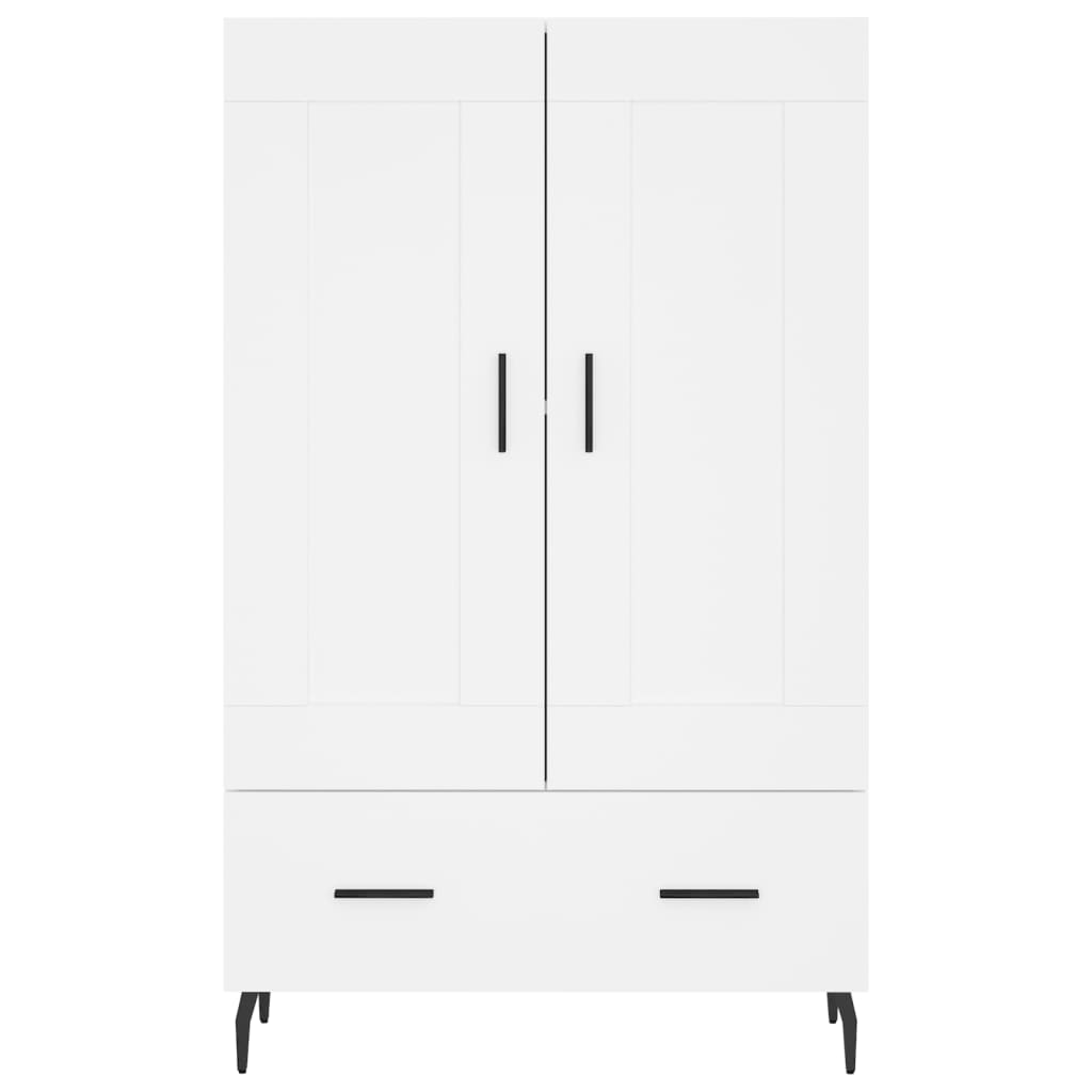 Alevato buffet bianco 69.5x31x115 cm legno di ingegneria