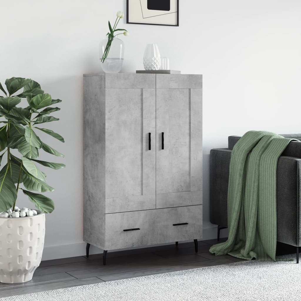 Concrete gray buffet 69.5x31x115 cm Engineering wood