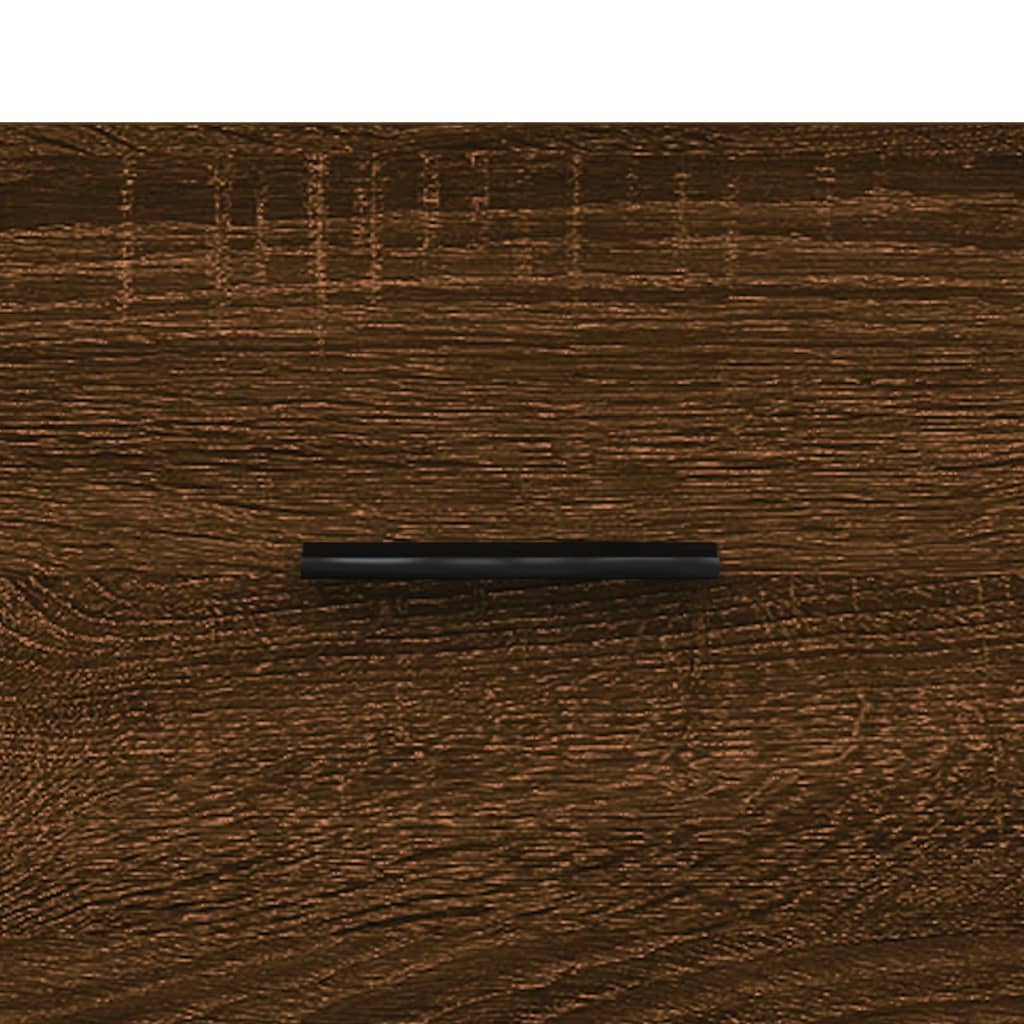 Credenza alta in rovere marrone 69,5x31x115 cm in multistrato
