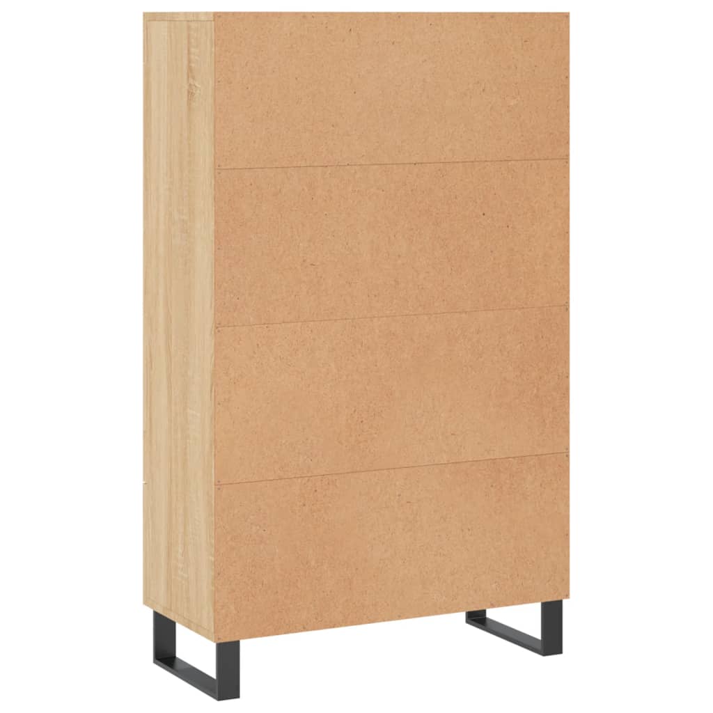 Credenza alta in rovere Sonoma 69,5x31x115 cm in multistrato