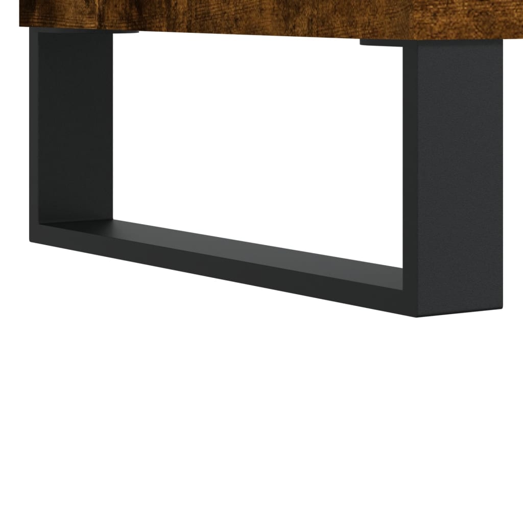 Smoked oak upper buffet 69.5x31x115 cm Engineering wood