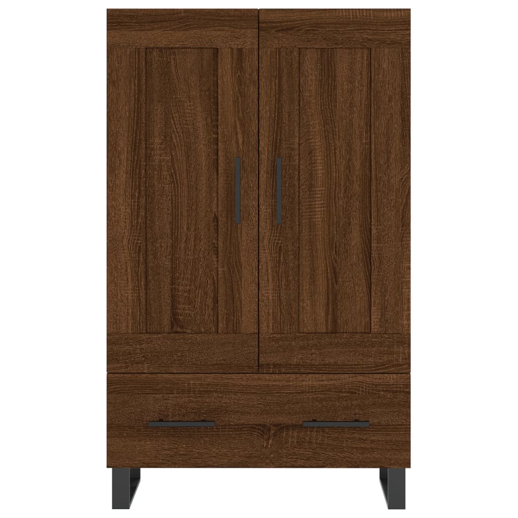 High brown oak buffet 69.5x31x115 cm Engineering wood