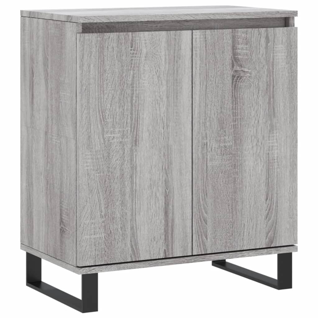 Credenza Sonoma grigia 60x35x70 cm MDF