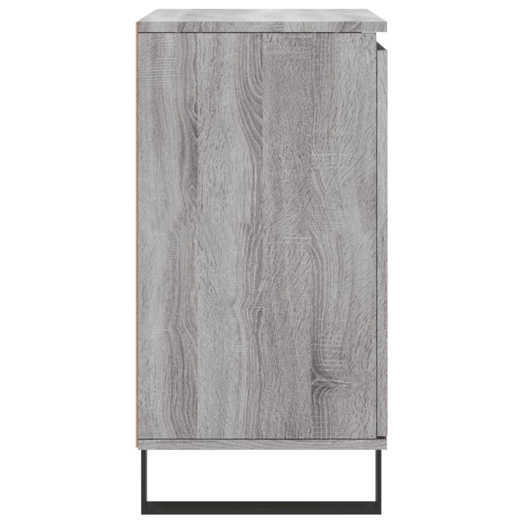 Credenza Sonoma grigia 60x35x70 cm MDF