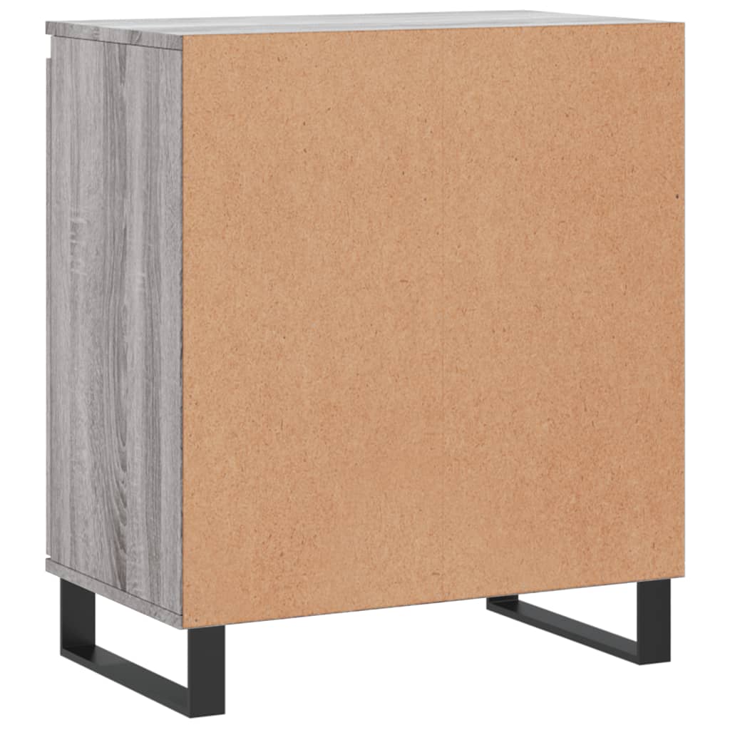 Credenza Sonoma grigia 60x35x70 cm MDF