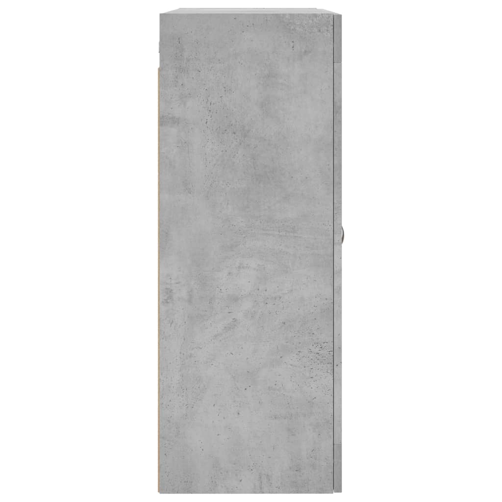 Armoire murale gris béton 69,5x34x90 cm