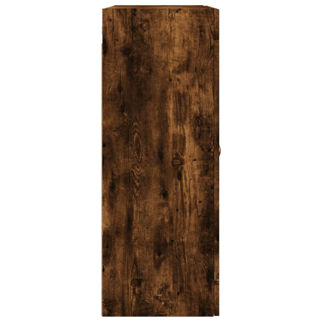 Smoked oak wall cabinet 69.5x34x90 cm