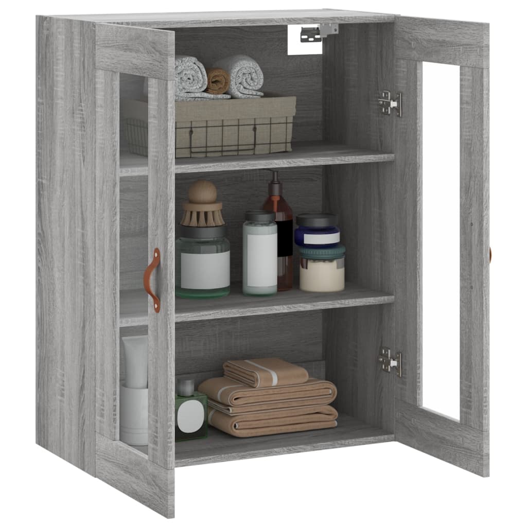 Sonoma gray wall cabinet 69.5x34x90 cm