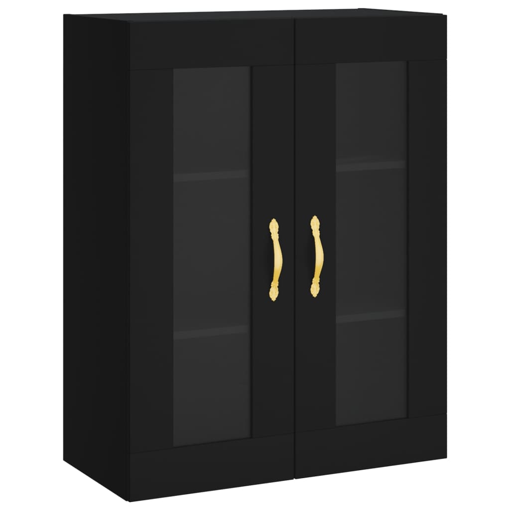 Black wall cabinet 69.5x34x90 cm