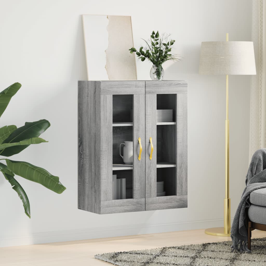 Sonoma Grey Wall Cabinet 69.5x34x90 cm