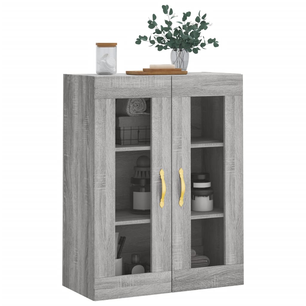 Sonoma Grey Wall Cabinet 69.5x34x90 cm